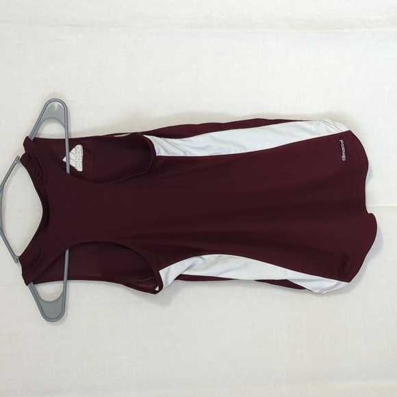 Adidas Maroon Racerback ClimaCool Tank Size Extra Small - Picture 4 of 5